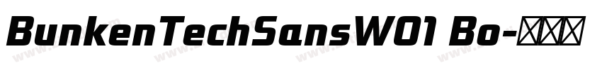 BunkenTechSansW01 Bo字体转换